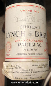 Chateau Lynch Bages 1961