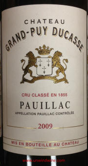 Chateau Grand Puy Ducasse 2009