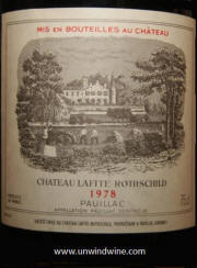 Chateau Lafite Rothschild 1978