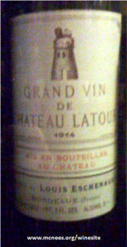 Grand Vin Latour 1914