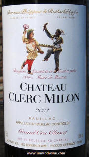 Chateau Clerc Milon 2004