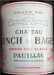 Chateau Lynch Bages 1982 label