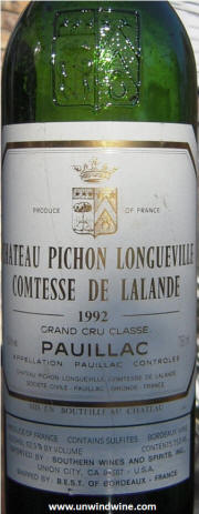 Chateau Pichon Lalande 1992