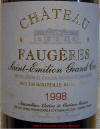 Chateau Faugeres 1998