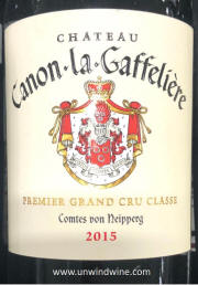 Chateau Canon-la-Gaffeliere 2015