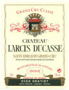 Chateau Larcis DuCasse St Emilion label on McNees.org/winesite