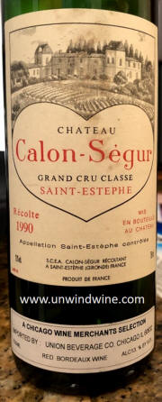 Chateau Calon Segur 1990