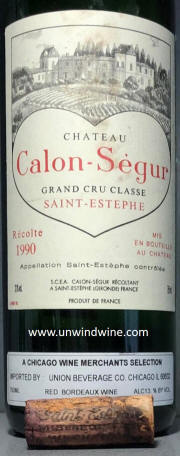 Chateau Calon Segur 1990 