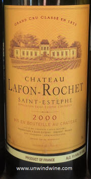 Chateau Lafon-Rochet St Estephe Bordeaux 2000