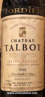 Chateau Talbot 1985