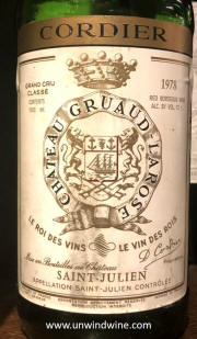Chateau Gruaud Larose 1978 Label
