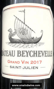 Chateau Beychevelle St Julien 2017 label