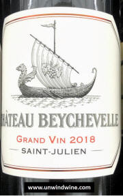 Chateau Beychevelle St Julien 2018 label