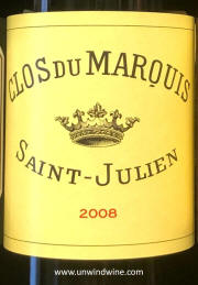 Clos du Marquis 2008 label 