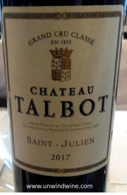 Chateau Talbot St Julien 2017