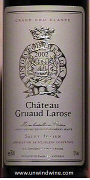 Chateau Gruaud Larose St Julien 2002