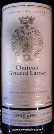 Chateau Gruaud Larose 2003
