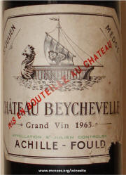 Chateau Beyechevelle 1963 Label