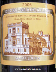 Chateau Ducru Beaucaillou St Julien 2006