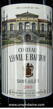 Chateau Leoville Barton 2003