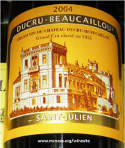 Chateau Ducru Beaucaillou St Julien Bordeaux 2004
