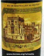 Chateau Ducru Beaucaillou 1928 label