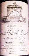 Leoville Las Cases 1984 label on McNees.org/winesite