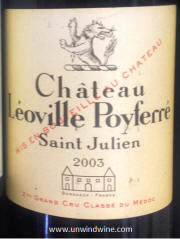 Chateau Leoville Poyferre 2003