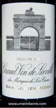 Chateau Leoville Las Cases 2003 label