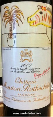 Chateau Mouton Rothschild 2006 Label Art by Lucien Freud