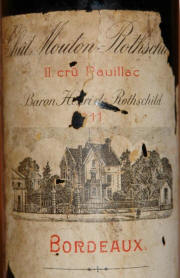 Mouton Rothschild 1911 Label