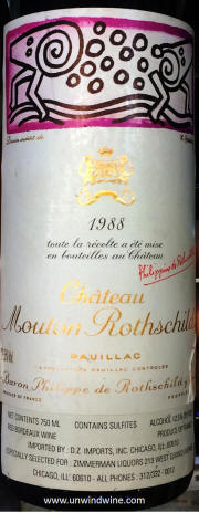 Chateau Mouton Rothschild 1988