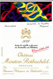 Mouton Rothschild 2011 Label