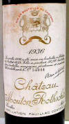 Chateau Mouton Rothschild 1936 label on McNees.org/winesite