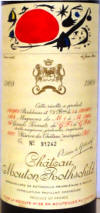 Chateau Mouton Rothschild 1969 label on McNees.org/winesite