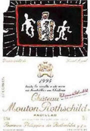 Chateau Mouton Rothschild 1994 label by Appel 