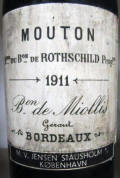 Mouton Rothschild 1911