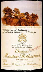 Chateau Mouton Rothschild 2004 Jeroboam Label