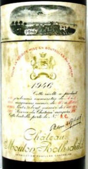 Chateau Mouton Rothschild 1946 label