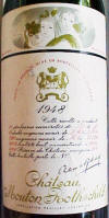 Chateau Mouton Rothschild 1948 label on McNees.org/winesite