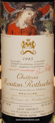 Chateau Mouton Rothschild 1985