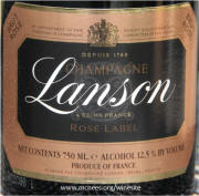 Lansom Brut Rose Champagne Label 