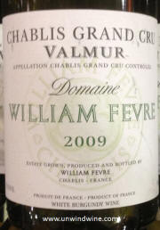 William Fevre Chablis Grand Cru Valmur 2009