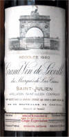 Leoville Las Cases 1980 label on McNees.org/winesite