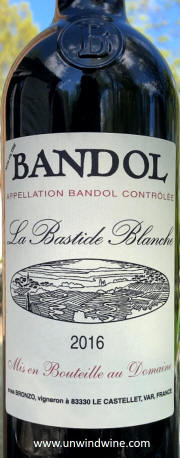 La Bastide Blanche Bandol 2016