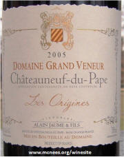 Domaine Grand Veneur Chateauneuf Du Pape 2005 label
