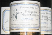 Domaine Santa Duc Gigondas Prestige Haute Garrigues 2004 Label