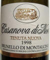 Casanova di Nero 1998 label on McNees.org/winesite