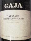 Gaja Darmaji 1983 label on McNees.org/winesite