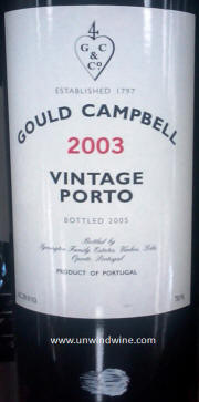 Gould Campbell 2003 Vintage Porto